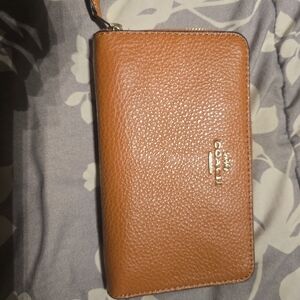 Coach Tan Leather Wallet